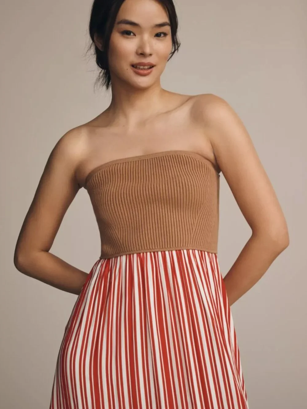 NWT Anthropologie Thea Twofer Sweater Maxi Dress: Strapless Edition S - Picture 3 of 13